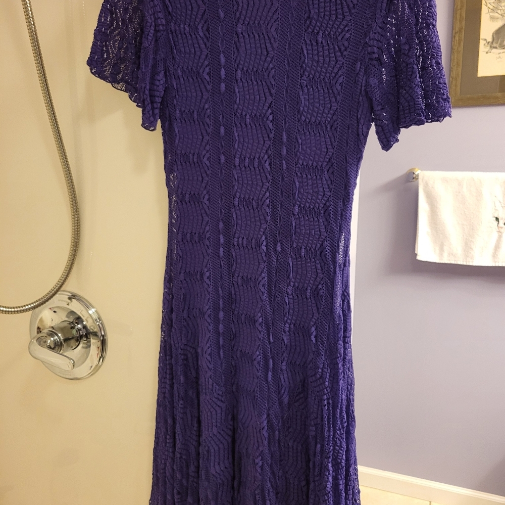 Rabbit Rabbit Rabbit Purple Lace Maxi Dress - Picture 7 of 9